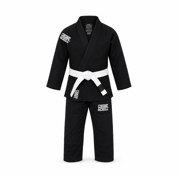 Choke&Chill BJJ Gi Basic Kids Black White Belt – product image 1