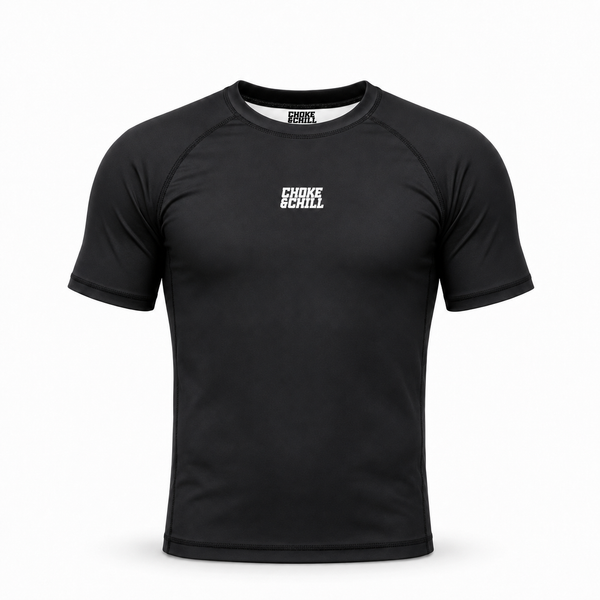 Choke&Chill Rashguard Basic Black Short Sleeve – product image 1