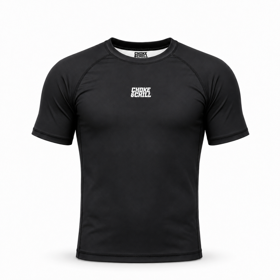 Rashguard [Basic] [Black] [Short Sleeve]
