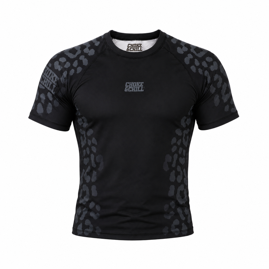 Rashguard [Panther] [Black] [Short Sleeve]