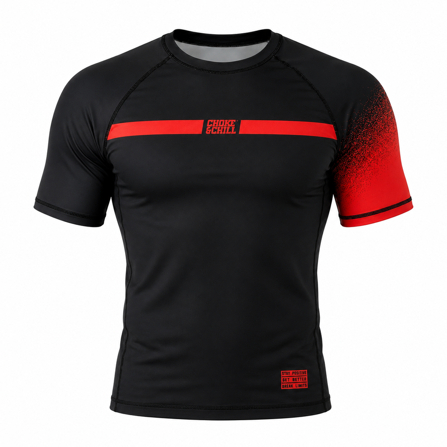 Rashguard [Ranked] [Black] [Short Sleeve]