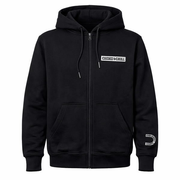 Choke&Chill Zip-Up Hoodie Core Black – product image 1