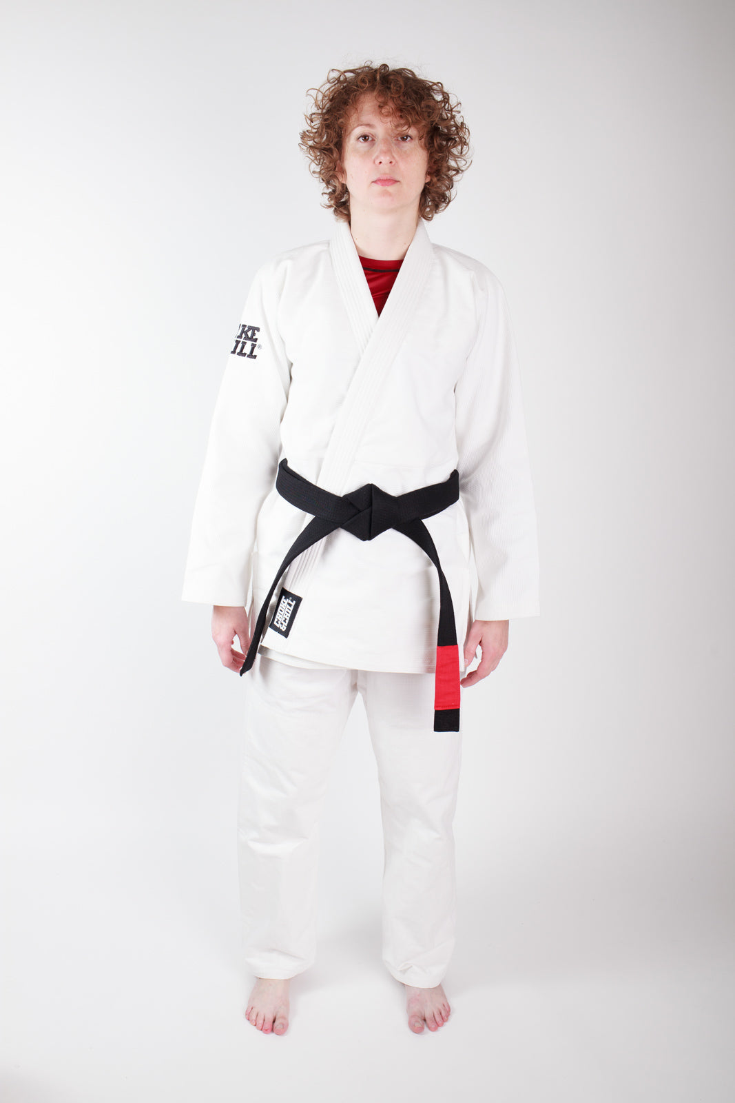 Choke&Chill Cintura BJJ Con Portachiavi - Cotone 100%, Regolabile, Conforme IBJJF, Bianco - Foto 8